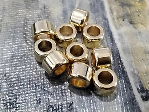 Long Lasting Plated Brass Spacers, Column, Golden, 6x4mm, Hole 3mm, 24pcs - Bild 1 von 3
