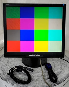 HANNS G HX191D HSG1028 19" LCD Monitor VGA DVI GRADE C SEE NOTES - Picture 1 of 6