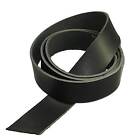 Genuine Vegetable Tanned Leather Strip Black 1-1/2" Tooling and Stamping