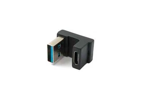 USB 3.1 Adapter Type C Female to 3.0 Type A Male U Turn 180° Angle Cable - Picture 1 of 4