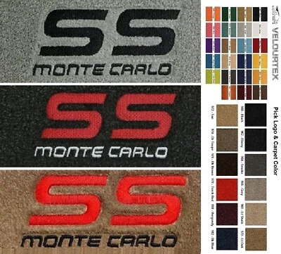 Lloyd Mats Velourtex Chevrolet Monte Carlo SS Custom Front Floor Mats (1983-88) Foto 1 de 4