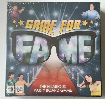 Game For Fame the hilarious party board game NEW SEALED Banter Board Games - Image 1 of 4