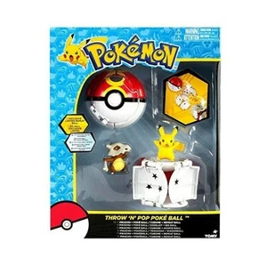Tomy Pokemon Throw 'N' Pop Duel Pikachu Pokeball & Cubone Repeat Ball Figure Set - Picture 1 of 4