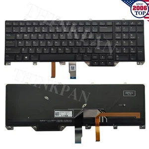 New Genuine US Backlit Keyboard For Dell ALIENWARE 17 R4 R5 M17 R4 0N7KJD Black - Afbeelding 1 van 4