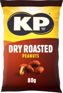 KP Dry Roasted Peanuts 80g – Full Box of 18 Packs - Picture 1 of 1