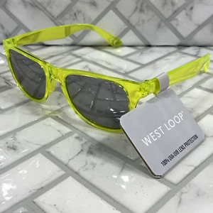 NWT West Loop Kids Sunglasses BILL GRN FWG Green Translucent Frame 100% UVA-UVB - Picture 1 of 8