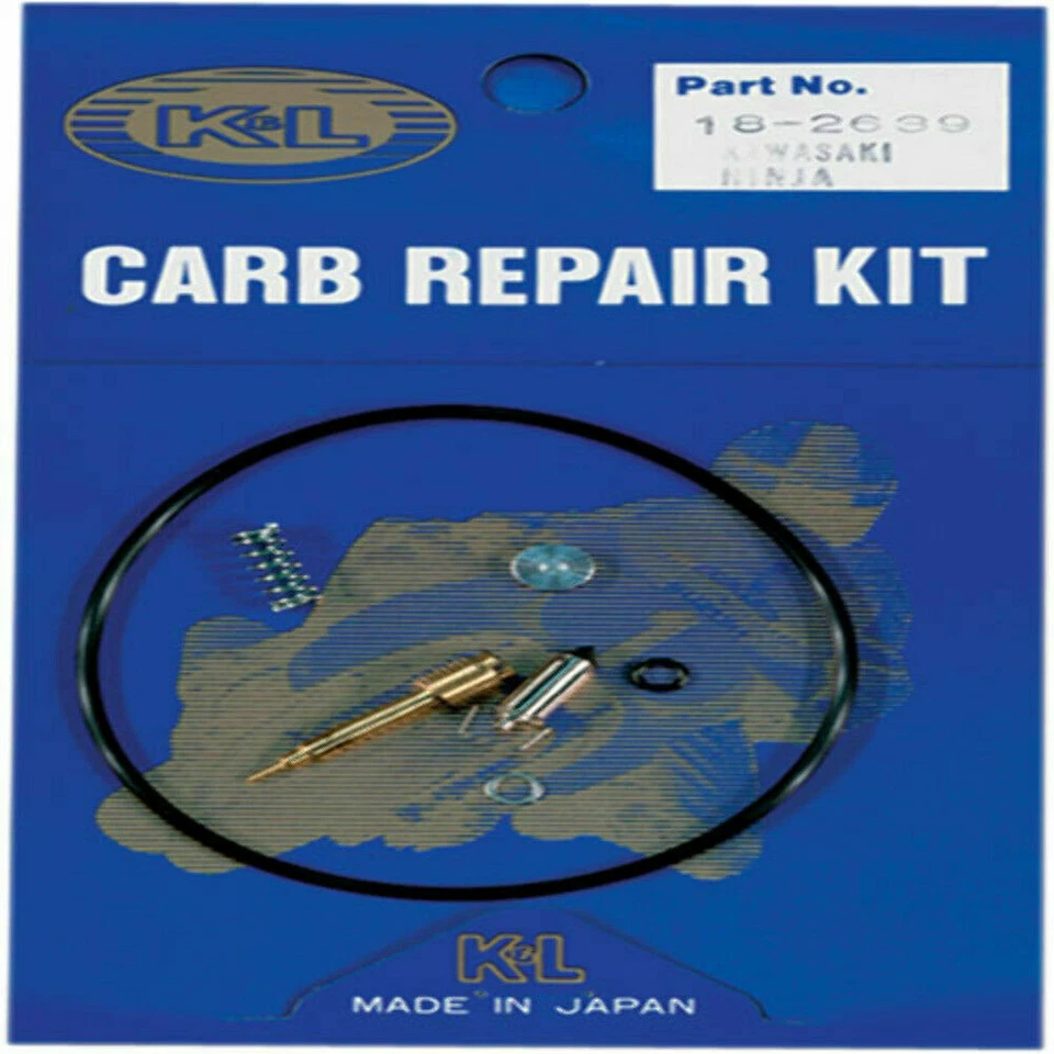 Kit de reparación de carburador Kawasaki (se adapta a muchas aplicaciones) de 7 piezas - K&L 18-2639 Foto 1 de 1