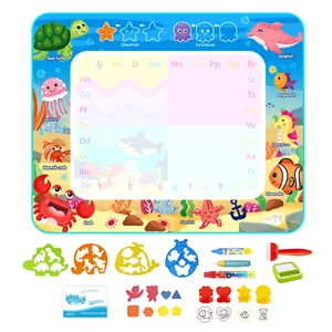 Magic Water Drawing Colouring Doodle Mat with 100X80cm size and Reusable Magic P - Picture 1 of 15