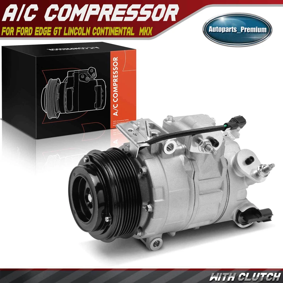 Compresor de aire acondicionado con embrague para Ford Edge 2015-2018 Lincoln MKZ 2017-2020 MKX Foto 1 de 4