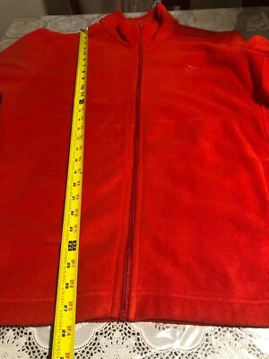 Urban Frontier Fleece Jacket Zipper Front Logo Red Size L - Image 1 of 4