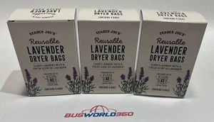 Trader Joe’s wiederverwendbare duftende Lavendel Trocknerbeutel 12 INSGESAMT - drei 3x BRANDNEU - Bild 1 von 1