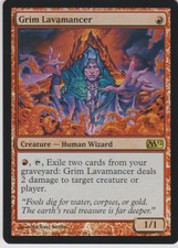 MTG Foil 1X Grim Lavamancer X1 M12 Magic 2012 LP