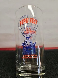 Vintage Pepsi Fest 1994 Balloon Drink Glass Indianapolis In. Pre-owned - Picture 1 of 11