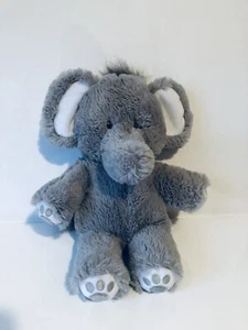 Little Miracles Stuff Animal Elefante Peluche Gris con Orejas y Patas Blancas 14” - Imagen 1 de 5