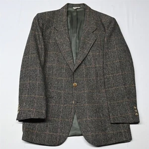 Vtg Austin Grey 40R Nailshead Tweed Wool USA Made Mens Blazer Jacket Sport Coat - Picture 1 of 12