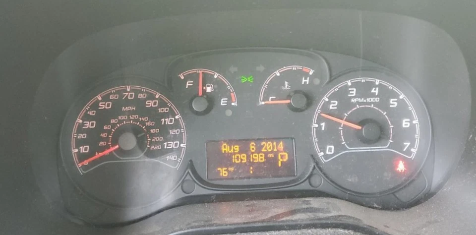 Ram ProMaster City 2015 equipo original velocímetro calibre grupo 109 k millas Dodge Foto 1 de 4