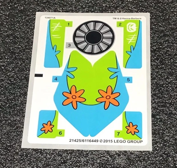 NUEVO Lego 75901 Hoja de Pegatinas SOLO Pegatinas Piezas Juego Scooby Doo Avión Foto 1 de 1