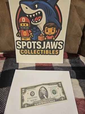 $2 Dollar Bill - 1995 Series F - Low Serial Number F 42376325 B 6 - Image 1 of 4