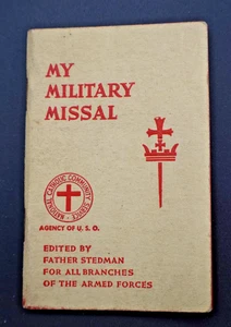 1942 *WW2* My Military Missal by Father Stedman *CATHOLIC* - Picture 1 of 8