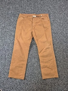 Pantalones de mezclilla Alexander Raleigh para hombre 40x28 pierna recta elásticos marrón - Imagen 1 de 9