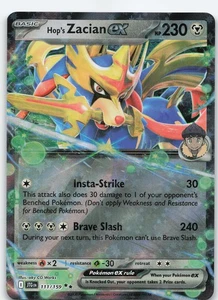 Hop's Zacian ex - 111/159 Double Rare Holo SV09: Journey Together NM Pokémon - Picture 1 of 2