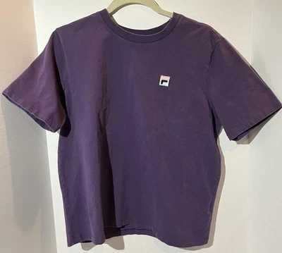 Camiseta Fila, para mujer X-Large, púrpura cuello redondo con logotipo retro, #63 Foto 1 de 4