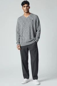 American Eagle Outfitters Men's Gray Heather V-Neck Pullover Sweater Size XL - Picture 1 of 4