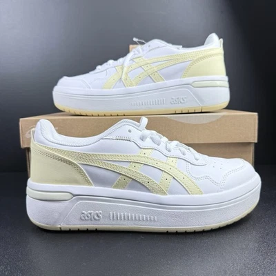 Zapato Informal Asics Japan S ST Blanco Amarillo 1203A289 Mujer Talla 9.5 Hombres 8 Tenis Foto 1 de 4