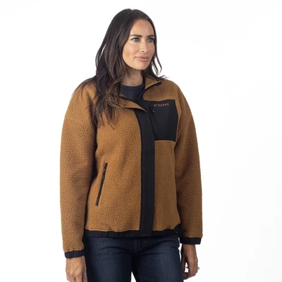 CHAQUETA POLAR KLIM SIRA HIGH PILE PARA MUJER - Marrón Sillín/Negro - M o L - NUEVA Foto 1 de 4