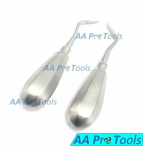 Flohr Dental Root Remover Elevator Fig.3 & 4 Left & Right Bein Handle - Picture 1 of 3