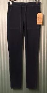 Jeans jogger denim da donna blu Lucky Brand vita elastica misto lino taglia XS - Foto 1 di 12