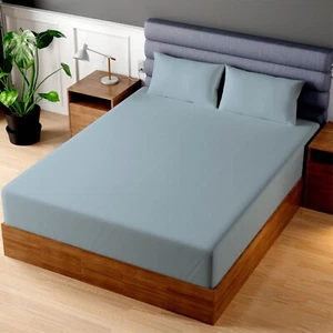Superity Linen Cotton Fitted Sheet - Picture 1 of 116