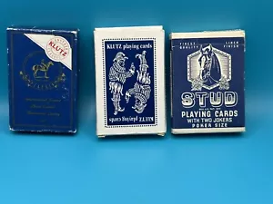 Lotto di 3 carte da gioco KLUTZ ~ Carta Mundi, Made in Belgium - Foto 1 di 3