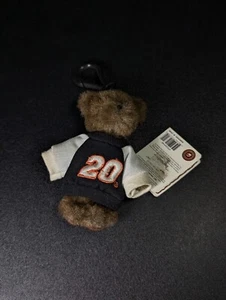 Vintage Nascar Tony Stewart Teddy Bear Clip-On Keychain Boyd's Bears NEW - Picture 1 of 4