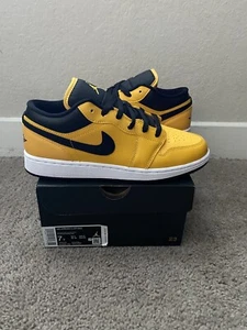 Size 7 Y - Jordan 1 Low GS Yellow - Picture 1 of 4