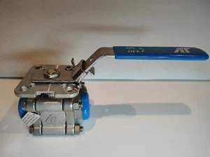 3/4" 3 Piece Ball Valve 600 Class Series 88 A-T Controls RTFE STEM CF8M 316 SS - Picture 1 of 11
