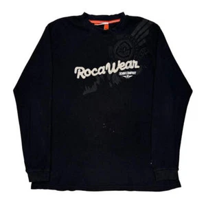 Rocawear Graphic Long Sleeve T-Shirt - 2XL Black Cotton - Picture 1 of 8