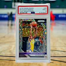 2018-19 Panini Prizm Fast Break Prizm Brandon Ingram #26 PSA 9 MINT