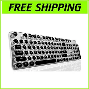 104-Key Wireless Typewriter Style Keyboard with Three Connection Modes - EWEADN - Picture 1 of 11