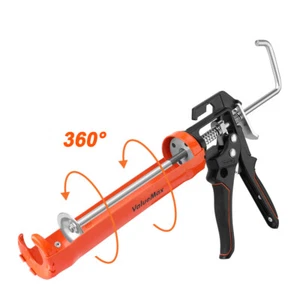 Pistola de calafateo 9" sellador de silicona herramienta de pegamento de calafateo 8:1 relación de empuje sostiene 10 oz calafates - Imagen 1 de 11