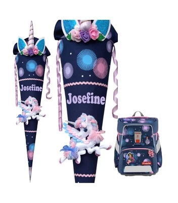 Schultüte 70 cm Einhorn personalisierbar – passt zu Step by Step Mermaid Delia - Bild 1 von 4