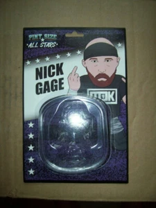 NICK GAGE BIO CARD Micro Brawlers PINT SIZE ALL STARS AEW WWE NXT WcW NWA ROH - Picture 1 of 2