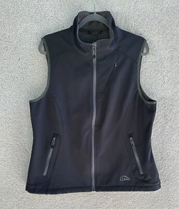 L.L. Bean Weste Damen extra groß schwarz mit durchgehendem Reißverschluss Jacke ärmellos - Bild 1 von 12