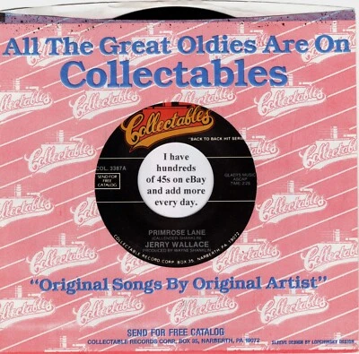 Jerry Wallace NM 45 rpm "Primrose Lane" b/w "Shutters And Boards" - Image 1 of 2