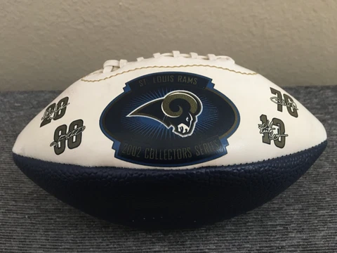 St. Louis Rams 2002 Collectors Series Football Cover
