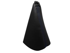 RENAULT KANGOO (1997-2007) Soufflet Levier De Vitesse 100% Cuir - Couture Bleu - Picture 1 of 1