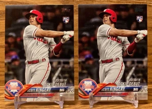 SCOTT KINGERY Rookie Card LOT | 2017 Topps Update Series PHILLIES - Picture 1 of 2