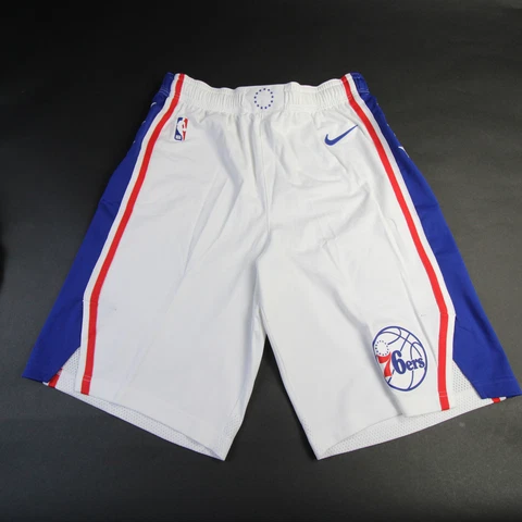 Philadelphia 76ers Nike NBA Authentics Game Shorts Men's White New Cover