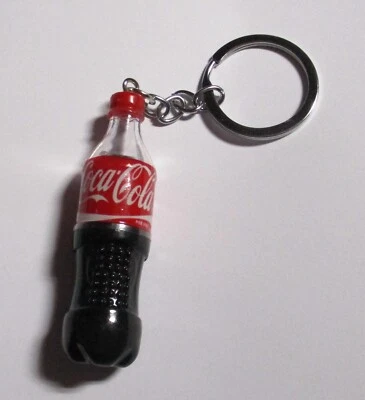 COCA-COLA Soda Bottle KEYCHAIN Keyring Novelty Malaysia 3D 2.5" Coke Resin - Image 1 of 4