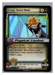 1x DBZ CCG ESPADA NARANJA SLASH 71 HOLO LÁMINA ANDROID SAGA DRAGON BALL Z - Imagen 1 de 1